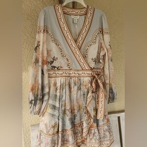 Floral Wrap Dress - SZ XL